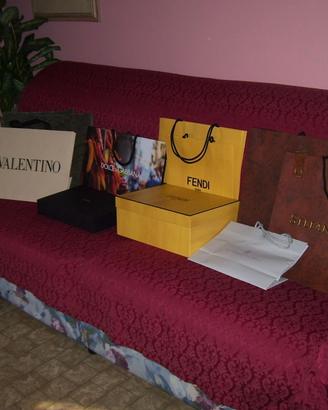 Scatole + Shoppers bags Nuove Perfette Originali.