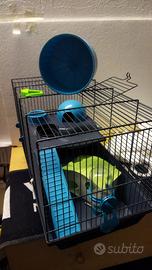 Gabbia e trasportino criceto