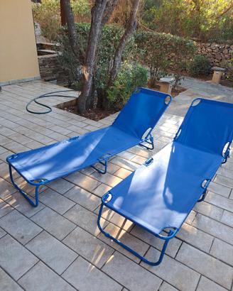 2 Lettini da spiaggia