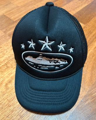 Cappello Corteiz 5 Starz Alcatraz Trucker nero