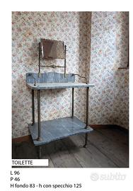 Tavolo da toilette (lavabo da camera) in marmo
