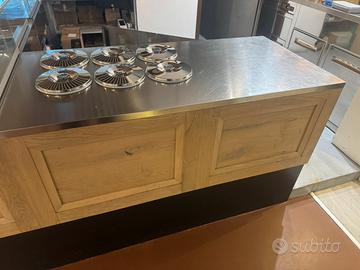 Vetrina per gelato a carapine