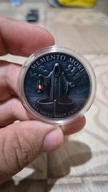 Moneta in metallo memento mori Caronte 