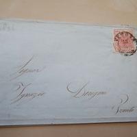 Piego Postale 1856 Lombardo Veneto 15c per Trento