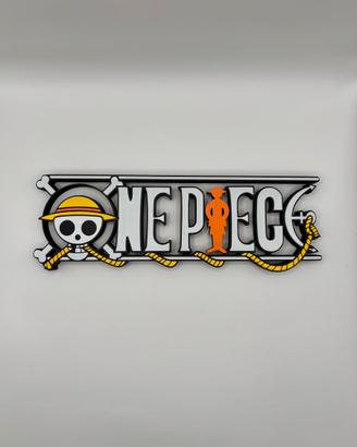 Scritta Logo One Piece – stampa 3D multicolore