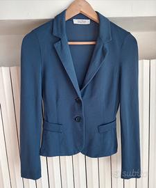 Blazer blu tessuto elasticizzato donna. Nuvola. S