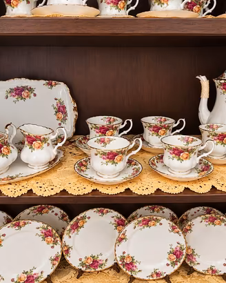 set tazzine teiera e piatti dolce Royal Albert