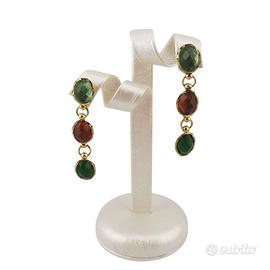 ### **Orecchini Pendenti con Pietre semi preziose