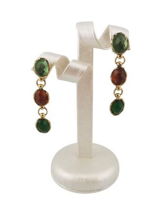 ### **Orecchini Pendenti con Pietre semi preziose