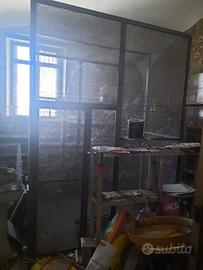 voliera per uccelli in ferro vintage