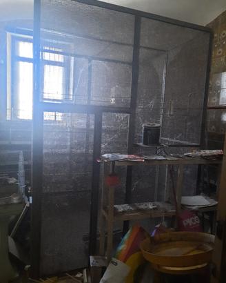 voliera per uccelli in ferro vintage