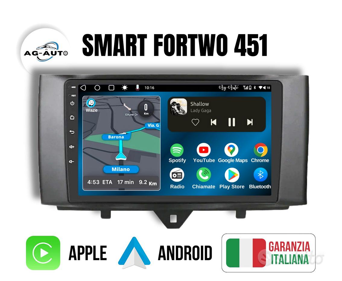 Cornice Radio Tomzz 2451-003 Per Smart Fortwo (450) 1998-2007 - Nero, Per Radio 1-DIN
