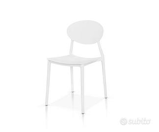 Sedia 969 Colore Bianco in Polipropilene