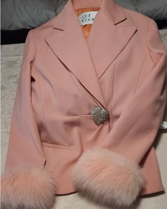 Giacca donna GAI MATTIOLI rosa cipria TG 40 Nuova