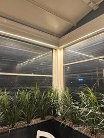 Pergola m. 11 X 3 con copertura led scorrevole