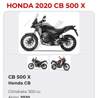 Honda CB 500 X 2020 Maniglie/Impugnature Originali