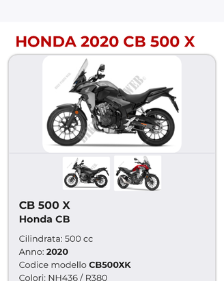 Honda CB 500 X 2020 Maniglie/Impugnature Originali