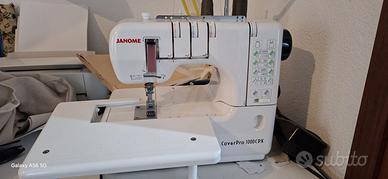 macchina da cucire/ punto copertura janome
