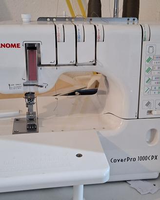 macchina da cucire/ punto copertura janome