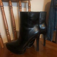 Stivaletti ecopelle tacco 12 come nuovi n. 38