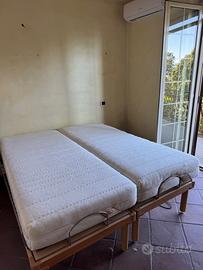 Letto matrimoniale elettrico 160x190 con 2 reti