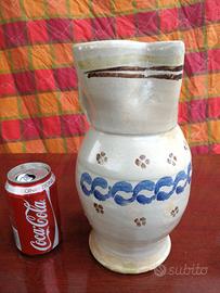 Antica terracotta pugliese maiolica brocca rustico