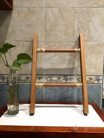 Scaletta porta asciugamani artigianale