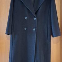 Cappotto doppiopetto vintage Max Mara nero IT 48