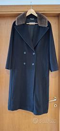 Cappotto doppiopetto vintage Max Mara nero IT 48