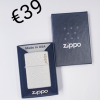 Zippo bianco/oro smaltato ruvido