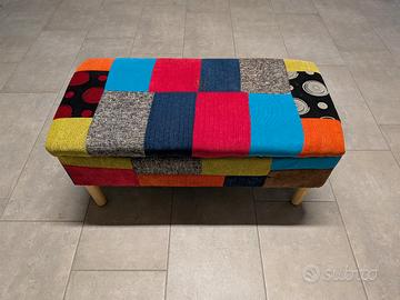 Poof contenitore multicolore 
