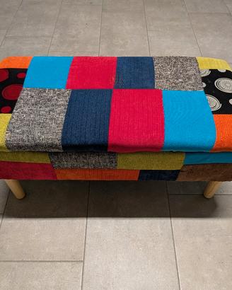 Poof contenitore multicolore 