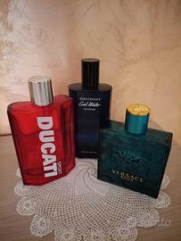 Set 3 bottiglie di profumo vuote firmate