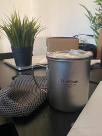 Tazza in TITANIO / 450ml nuovo / ultralight