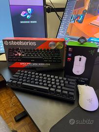 Mouse tastiera da gaming apex promini razerv3 pro