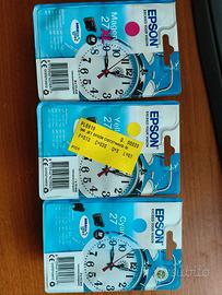 Cartucce epson 27xl Ciano/Magenta/Giallo