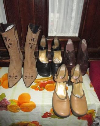 N.4paia di calzatur mis37-40-41zona Chiaia(E6/8/E9