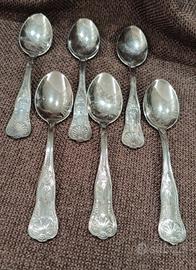 ✅ Set posate 6 cucchiaini in Arg. 800.