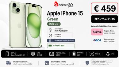 Apple iPhone 15 Green 256 GB