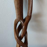 Statuette rompicapo africane in legno