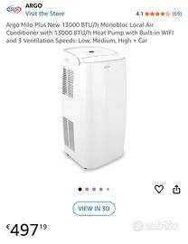 Condizionatore Portatile ARGO Milo Plus 13000 BTU