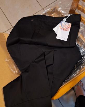 luisa viola pantalone nero cotone