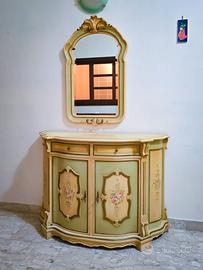 Mobile legno e specchio