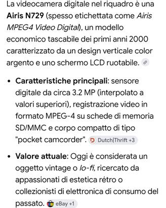 videocamera AIRIS N729