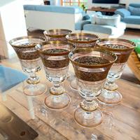 Servito bicchieri liquore stile impero