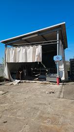 tettoia smontabile 9 mt x 5,50