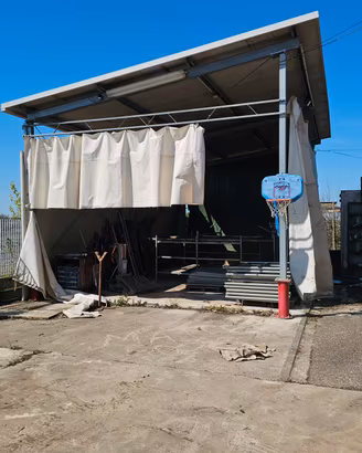 tettoia smontabile 9 mt x 5,50