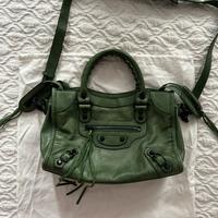 Borsa city Balenciaga verde