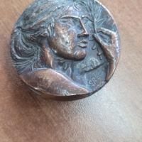 Medaglia in bronzo Roma Capitale d'Italia - Emilio