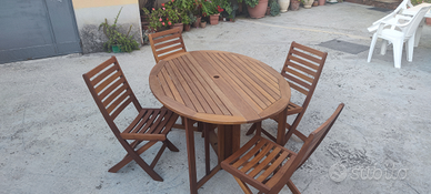 Set da giardino in legno